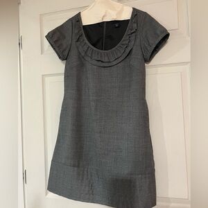 GAP Charcoal Ruffle Mini Dress